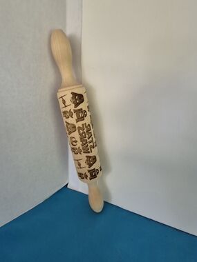 Star Wars Wooden Embossed Rolling Pin Natural Wood